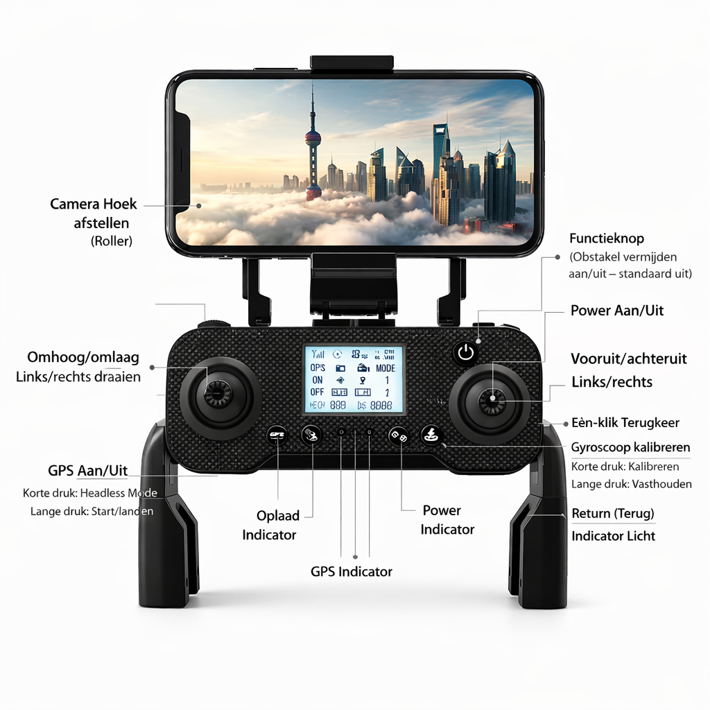ArnoTech Falcon Pro GPS Drone – 3-Assige Gimbal & 4K Fotoresolutie