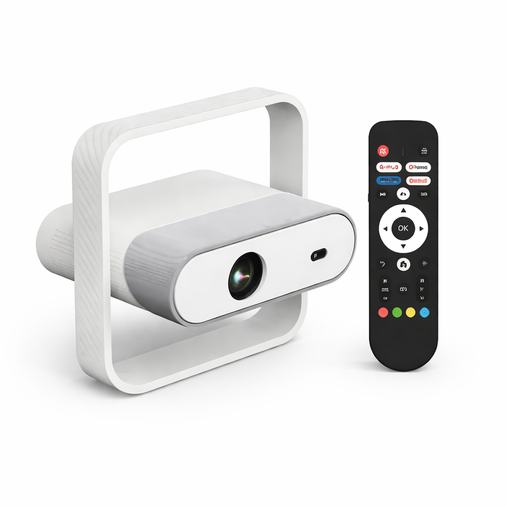 ArnoTech™ VisionOne X7 Mini Projector – 1200 ANSI | Full HD | WiFi | Draagbaar