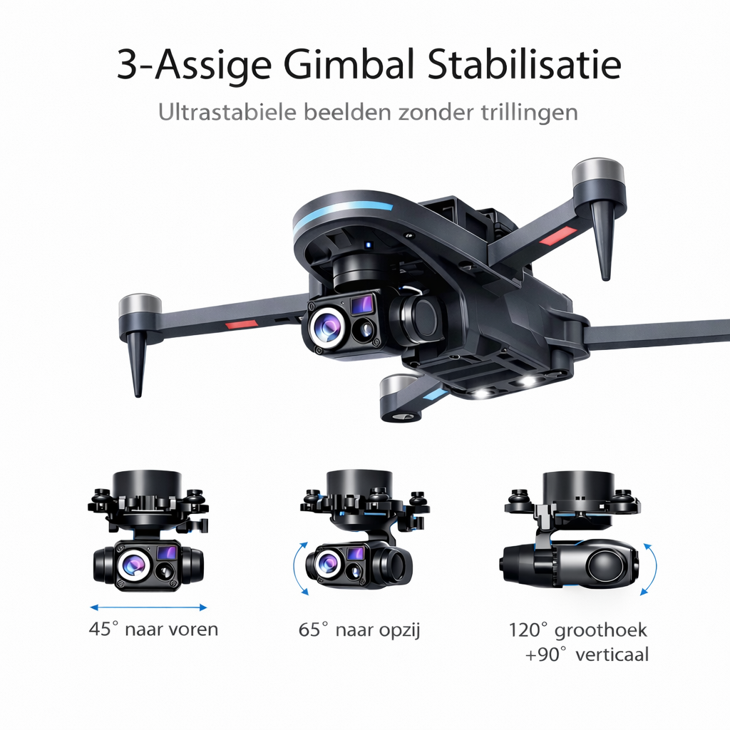 ArnoTech Falcon Pro GPS Drone – 3-Assige Gimbal & 4K Fotoresolutie