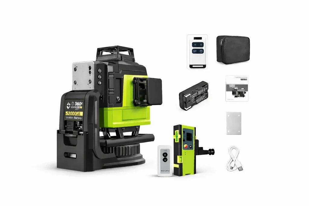 ArnoTech™ 4D Groene Laser Waterpas – Zelfnivellerend & Professioneel - ArnoTech™