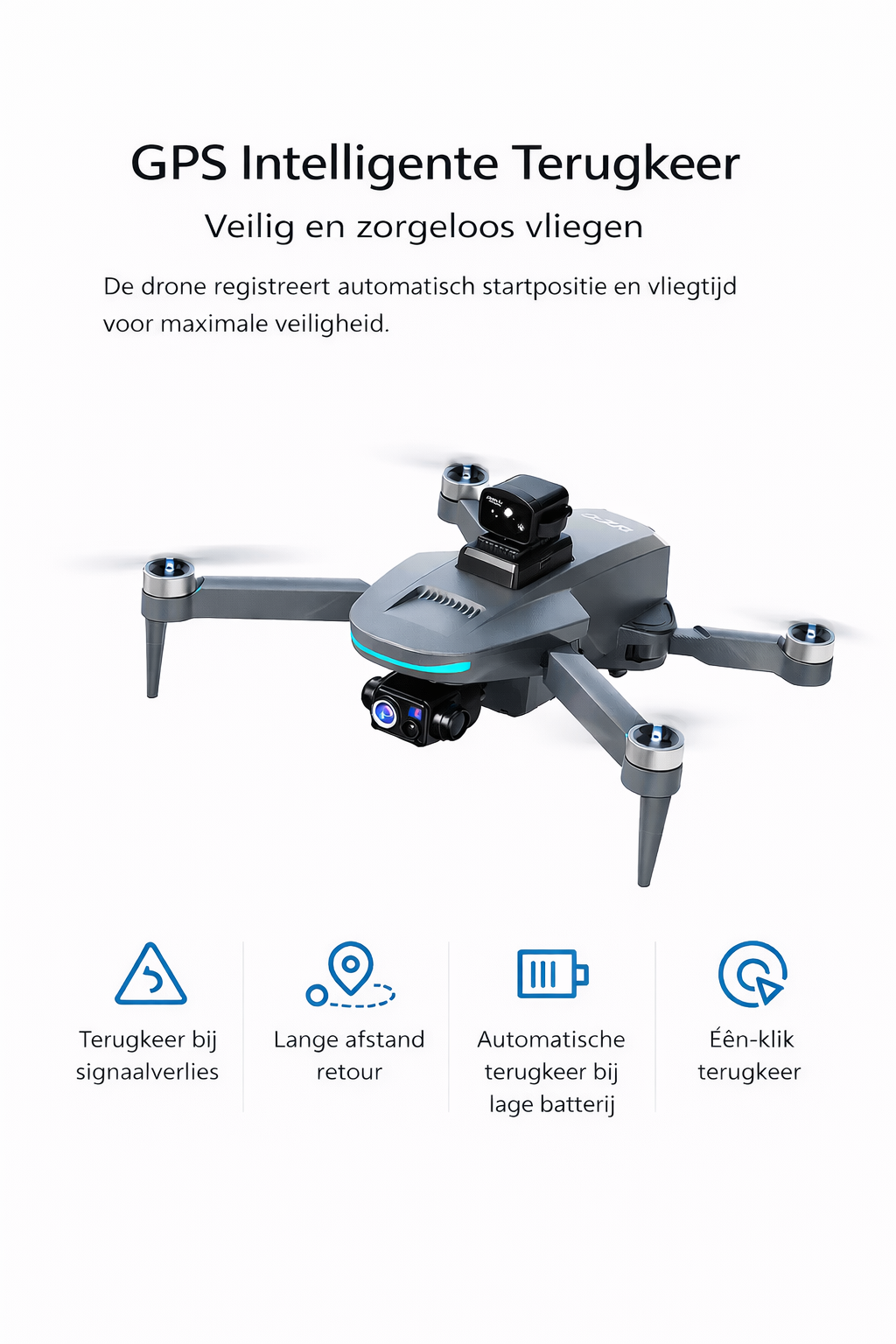 ArnoTech Falcon Pro GPS Drone – 3-Assige Gimbal & 4K Fotoresolutie