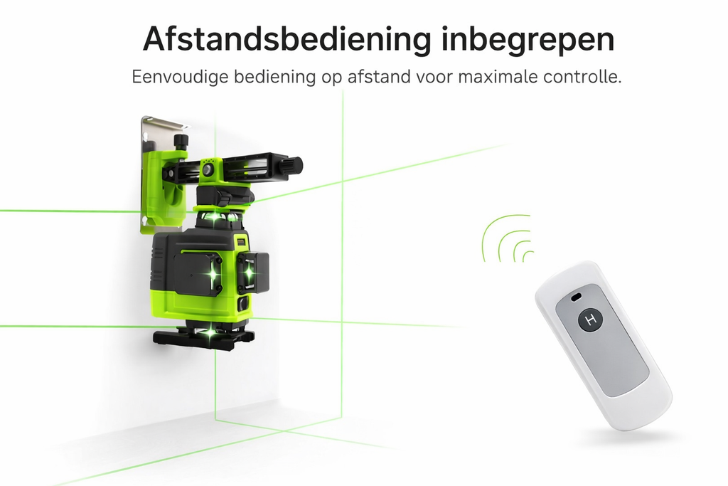 ArnoTech™ 4D Groene Laser Waterpas – Zelfnivellerend & Professioneel