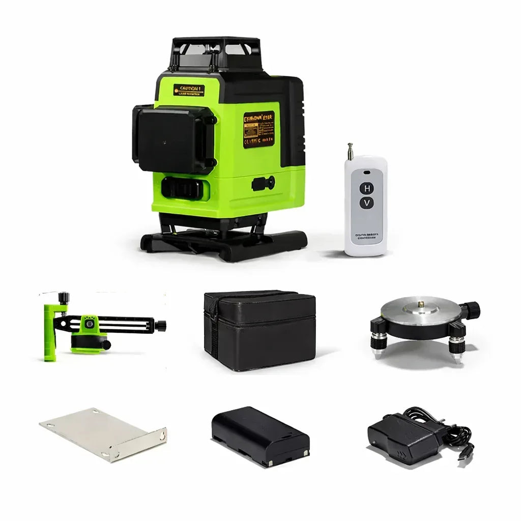 ArnoTech™ 4D Groene Laser Waterpas – Zelfnivellerend & Professioneel - ArnoTech™